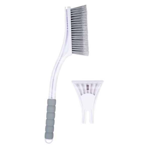 Щетка от снега и льда с мягкой распушённой щетиной + скребок (54 см)