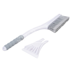 Щетка от снега и льда с мягкой распушённой щетиной + скребок (54 см)