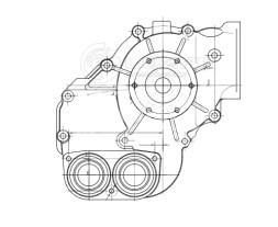Насос водяной для автомобилей КАМАЗ 5490/Mercedes-Benz Axor (02-) [OM 457] без ретардера