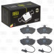 Колодки тормозные для автомобилей Audi A4 (B5) (94-) дисковые передние (в комплекте с двумя датчиками)