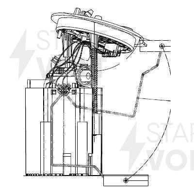 Модуль топливного насоса для автомобилей VAG Octavia A7 (12-) 1.2TSI/1.4TSI/1.6i/1.8TSI