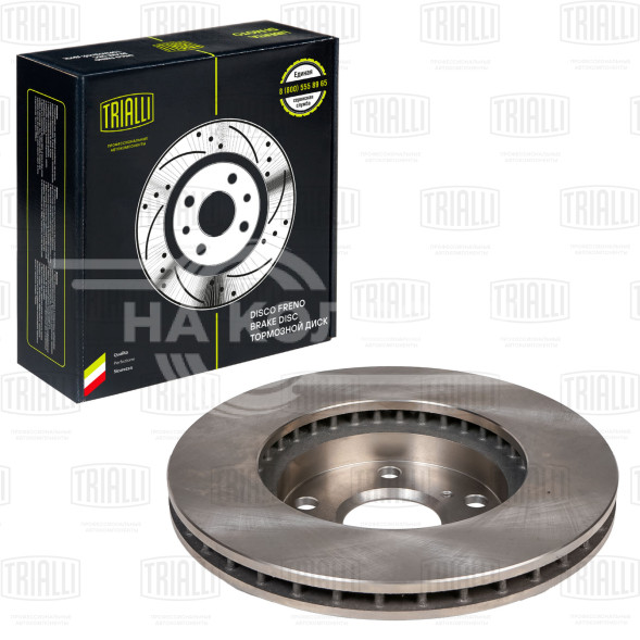 Диск тормозно передний для автомобилей Toyota Mark II/Chaser/Cresta X100 (96-) d=275 окрашенный