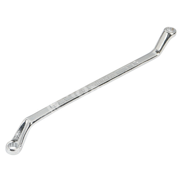 Ключ накидной с изгибом 6х7мм пласт. подвес