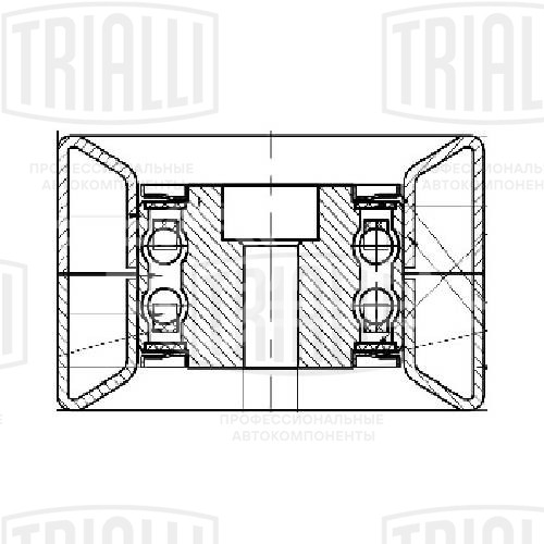 Ролик привод. ремня для автомобилей КАМАЗ 5490/Mercedes Axor [ОМ457] обводной вентилятора (10x80x48)