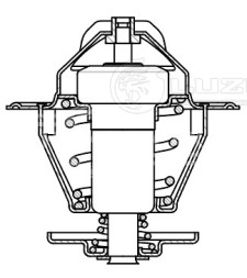 Термостат для автомобилей VW Transporter T4 (90-)/Passat B3/B4 (93-)/Golf III (91-)/Golf IV (97-) (термоэлемент) (87°С)