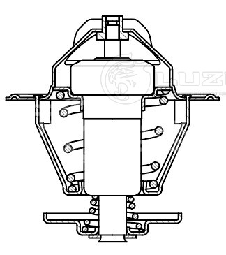 Термостат для автомобилей VW Transporter T4 (90-)/Passat B3/B4 (93-)/Golf III (91-)/Golf IV (97-) (термоэлемент) (87°С)