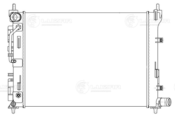 Радиатор охлаждения для автомобилей Hyundai Solaris (17-)/Kia Rio (17-) AT (сборный)
