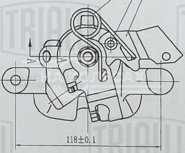 Суппорт тормозной для автомобилей Opel Astra H (04-) задний правый d=36мм (диск 240/10)