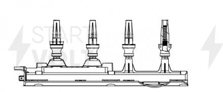 Катушка зажигания для автомобилей Peugeot 306 (93-)/406 (95-)/607 (00-) 1.8i/2.0i