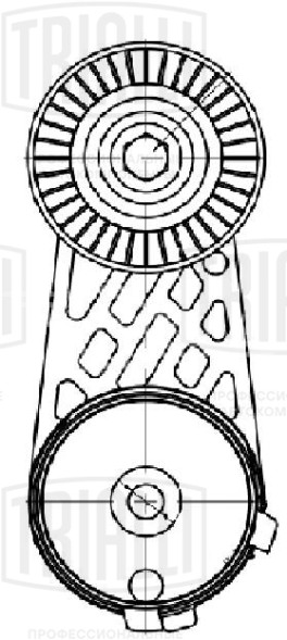 Ролик приводного ремня для автомобилей Great Wall Hover Н5 (10-)/Haval H9 (17-) 2.0d [4D20] с натяжным механизмом