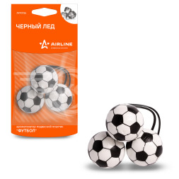 Ароматизатор подвесной &quot;Футбол&quot; Черный лед