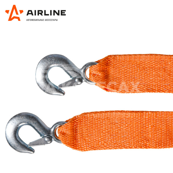 Трос буксировочный лента 2,5 т, 4 м, 2 крюка