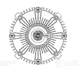 Муфта вязкостная для автомобилей Toyota Land Cruiser Prado 120 (02-) 4.0i (без крыльчатки)