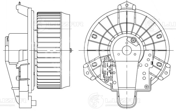 Электровентилятор отопителя для автомобилей Toyota Camry (07-)/RAV 4 (06-)/Lexus RX 350 (09-) (auto A/C)