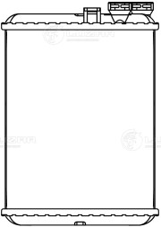 Радиатор отопителя для автомобилей Volvo S60 (00-)/S70 (97-)/S80 (98-)/V70 (00-)/XC70 (00-)/XC90 (02-)