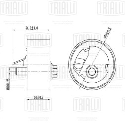 Ролик ГРМ натяжой для автомобилей Subaru Forester SF (97-)/Impreza (92-) 2.0i/1.6i/1.8i без крепёжного болта