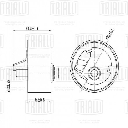 Ролик ГРМ натяжой для автомобилей Subaru Forester SF (97-)/Impreza (92-) 2.0i/1.6i/1.8i без крепёжного болта