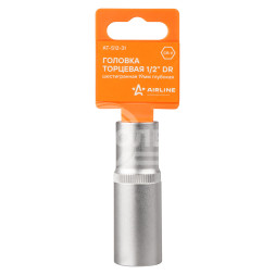 Головка торцевая 1/2&quot; DR шестигранная 19мм глубокая пласт. подвес