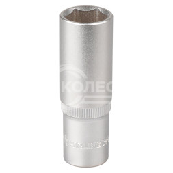 Головка торцевая 1/2" DR шестигранная 19мм глубокая пласт. подвес