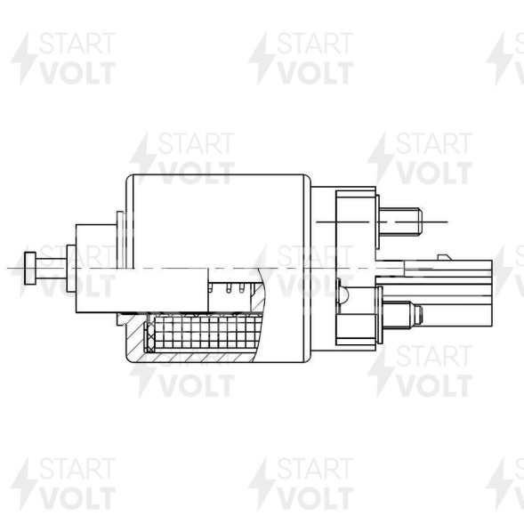 Реле втягивающее стартера для автомобилей Chery Tiggo 3 (17-) 1.6i (VSR 2620)