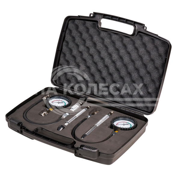 Компрессометр для бензиновых и дизельных двигателей PRO, набор 11пр., пласт кейс