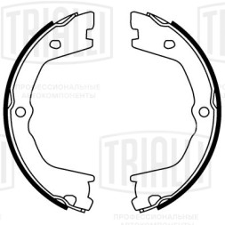 Колодки тормозные для автомобилей Iveco Daily (99-)/(06-)/(11-) барабанные стояночного тормоза 190x42