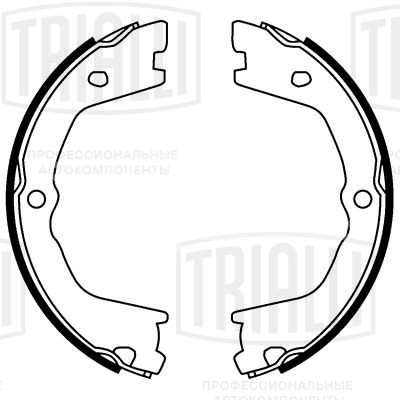 Колодки тормозные для автомобилей Iveco Daily (99-)/(06-)/(11-) барабанные стояночного тормоза 190x42