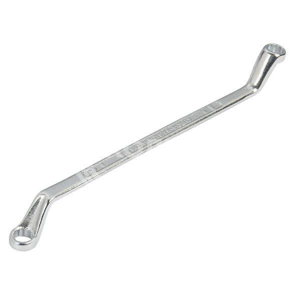 Ключ накидной с изгибом 8х9мм пласт. подвес