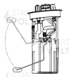 Модуль топливного насоса для автомобилей Chery Amulet (03-) 1.6i