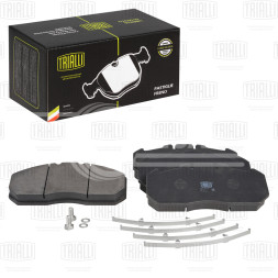 Колодки тормозные дисковые для автомобилей Neoplan, ПАЗ, MAN, DAF, Renault, Iveco (WVA № 29131) с монтажным комплектом