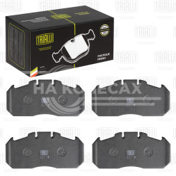 Колодки тормозные дисковые для автомобилей Neoplan, ПАЗ, MAN, DAF, Renault, Iveco (WVA № 29131) с монтажным комплектом