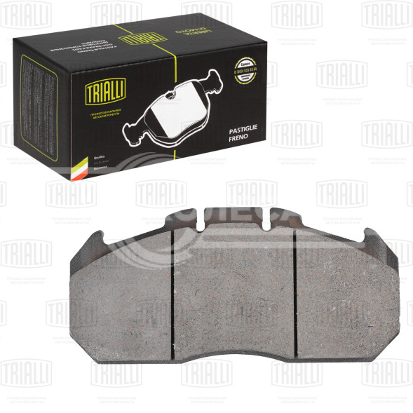 Колодки тормозные дисковые для автомобилей Neoplan, ПАЗ, MAN, DAF, Renault, Iveco (WVA № 29131) с монтажным комплектом