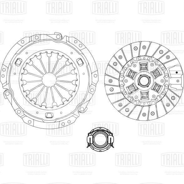 Комплект сцепления в сборе для автомобилей Great Wall Safe (01-)/ Wingler (06-)/(11-)/ Sailor (05-) 2.2i (электро. раздатка)