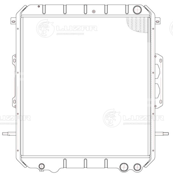 Радиатор охлаждения для автобусов ПАЗ Вектор Next