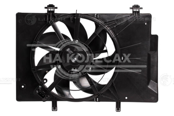 Электровентилятор охлаждения для автомобилей Ford EcoSport (13-)/Fiesta (Mk6) (08-) (с кожухом и резистором)