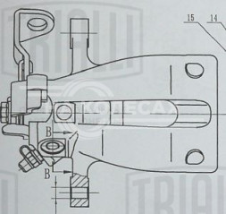 Суппорт тормозной для автомобилей Opel Astra G (98-) задний левый d=36мм