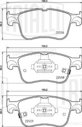 Колодки тормозные дисковые передние для автомобилей Ford Focus IV (18-) / Kuga (19-)