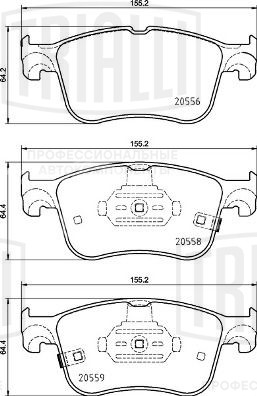 Колодки тормозные дисковые передние для автомобилей Ford Focus IV (18-) / Kuga (19-)