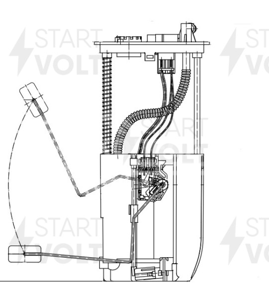 Модуль топливного насоса для автомобилей Suzuki SX4 (06-) 1.5i/1.6i японская сборка