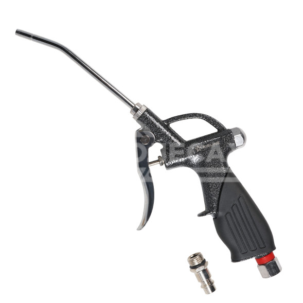 Пистолет продувочный пневматический металл. L=110мм PRO прорезиненная рукоятка