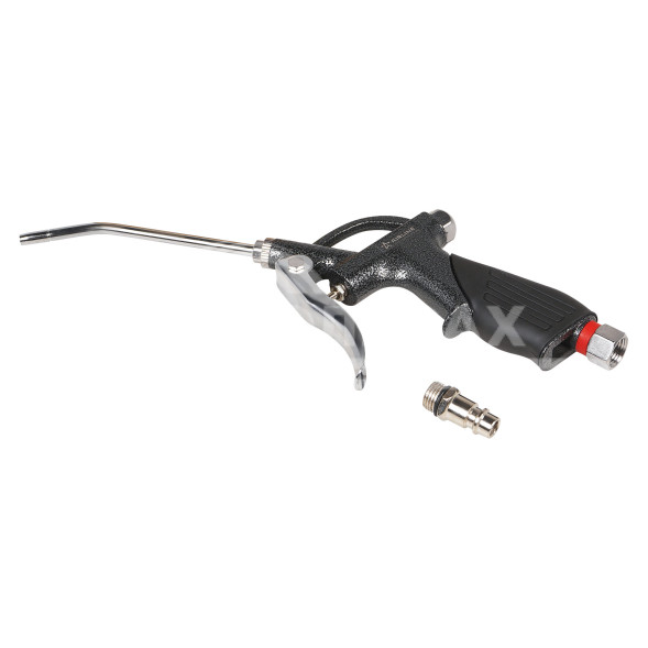 Пистолет продувочный пневматический металл. L=110мм PRO прорезиненная рукоятка