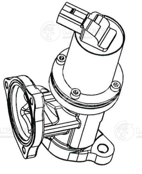 Клапан EGR (рециркуляции отработавших газов) для автомобилей Hyundai Tucson (04-)/Santa Fe 2.0D/ 2.2D (06-)
