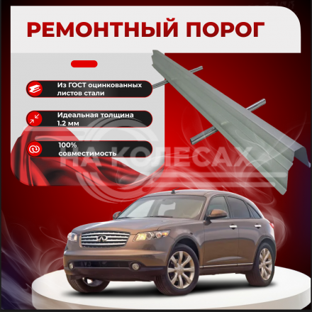 Ремонтные пороги Infniti FX 1