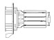 Резистор электровентилятора отопителя для автомобилей Renault Logan II (12-)/Sandero II (14-)
