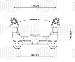 Скоба заднего тормозного суппорта для автомобилей Ford Mondeo IV (07-)/Galaxy (06-)