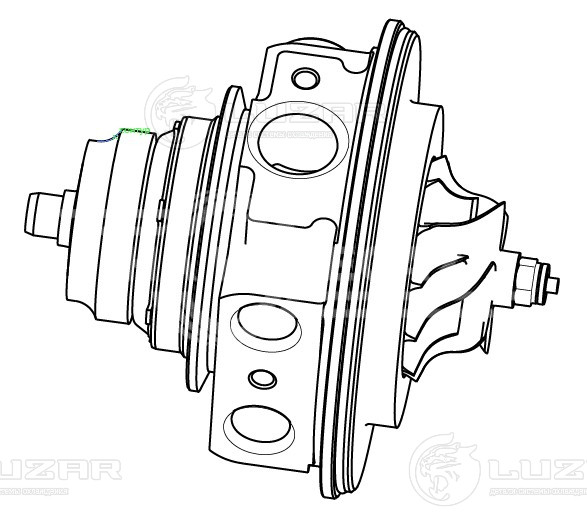Картридж турбокомпрессора для а/м VW Tiguan (08-)/Golf (03-) 1.4T (тип К03)