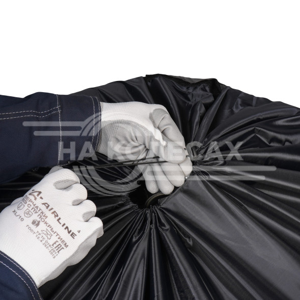 Чехлы для колес, размер R 13-17&quot;, комплект 4 шт., цвет черный/оранжевый