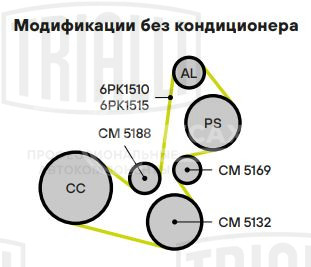 Ролик приводного ремня для автомобилей Hyundai Santa Fe (00-)/Santa Fe (06-) 2.0d/2.2d (опорный) паразитный взамен компрессора кондиционера