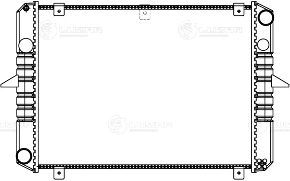 Радиатор охлаждения для автомобилей ГАЗ 3302 ГАЗель (до 1999) (сборный)