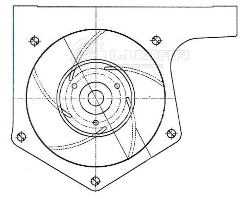 Насос водяной для автомобилей КАМАЗ 54901 с дв. 910.12-450 (Евро-5)
